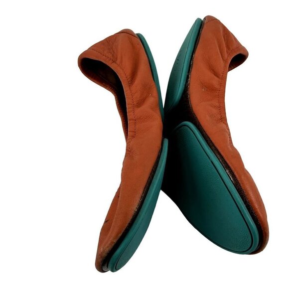Tieks Classic Ballet Flats Poppy Orange Size 8 - Picture 6 of 15